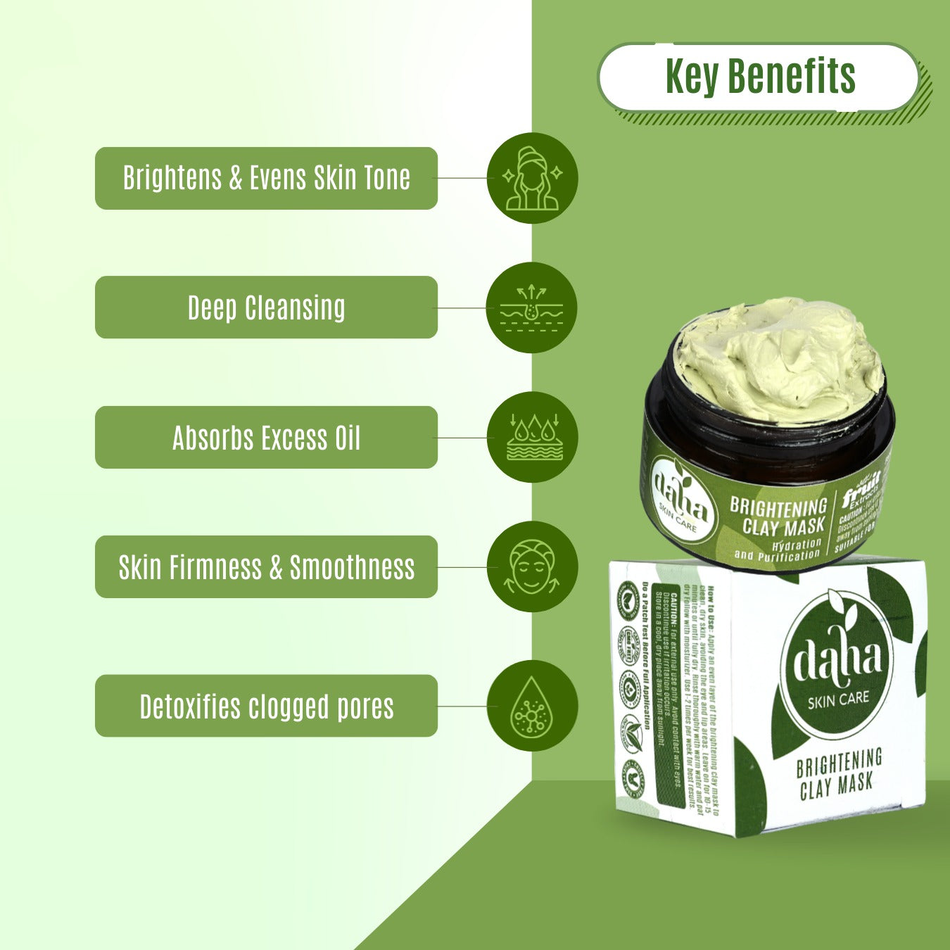Brightening Clay Mask - 40g | Daha Skin Care