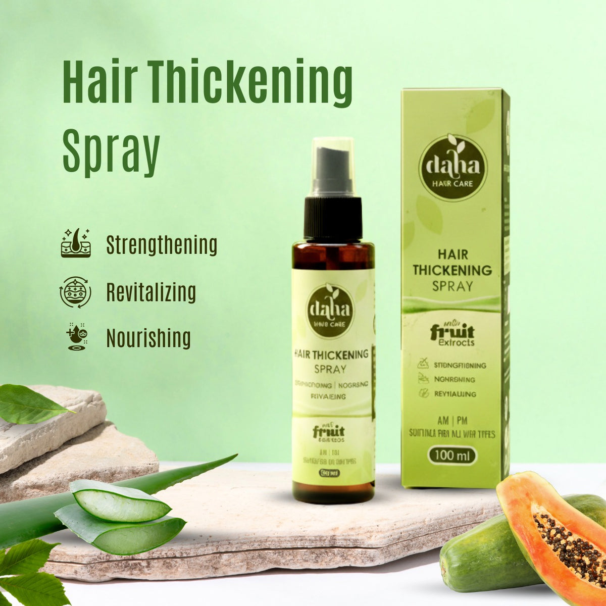 Hair Thickening Spray - 100ml | Daha Hair Care