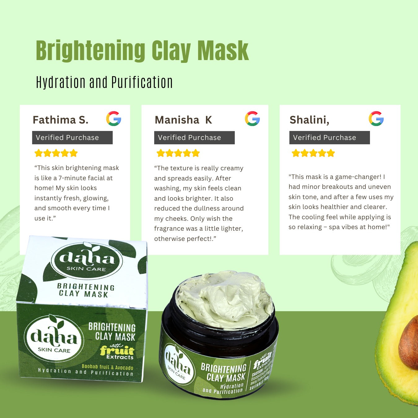 Brightening Clay Mask - 40g | Daha Skin Care