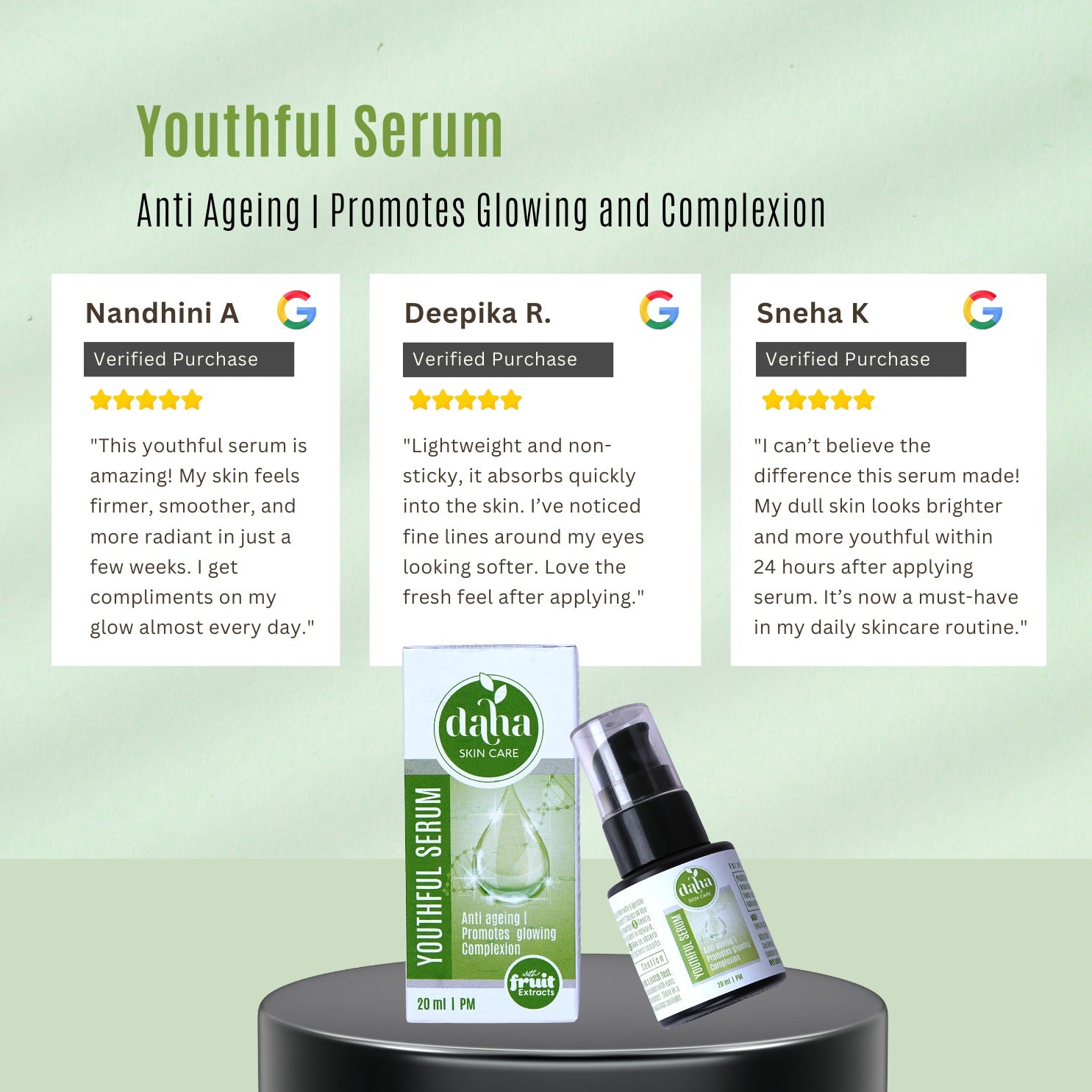 Youthful Serum - 20ml | Daha Skin Care