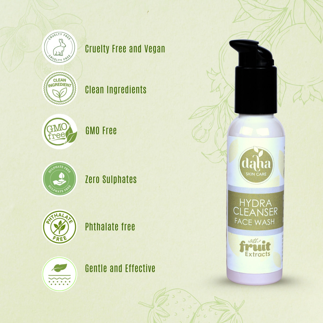 Hydra Cleanser Face Wash - 100ml | Daha Skin Care